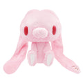 Peluche de conejo multiusos de tamaño de bolsillo sentado (rosa)