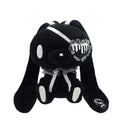 Peluche de Conejo con Antifaz de Uso General, de Tamaño de Palma, Sentado (Negro)
