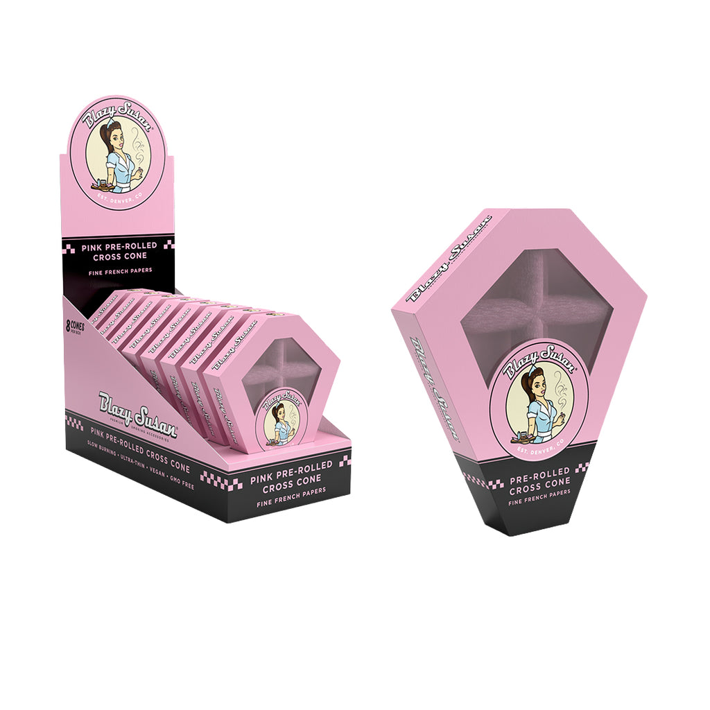 Pink Paper Cones