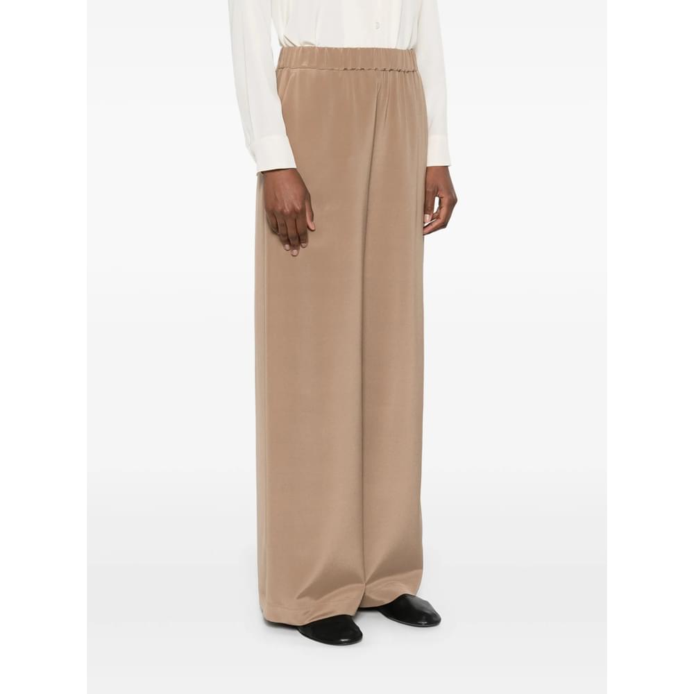 Max Mara Brown Trousers - Palazzo Pants Women