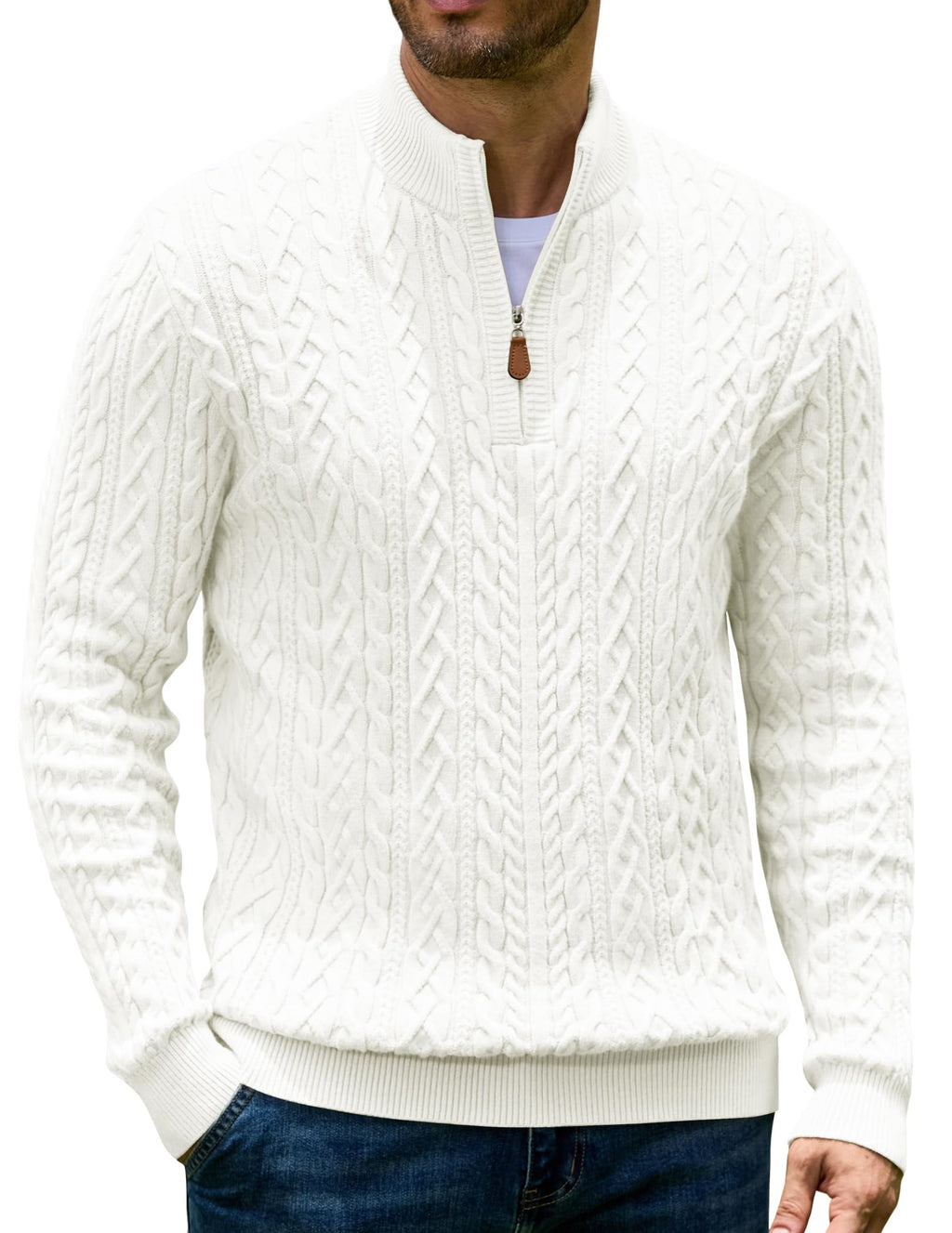 Quarter Zip Pullover Sweater