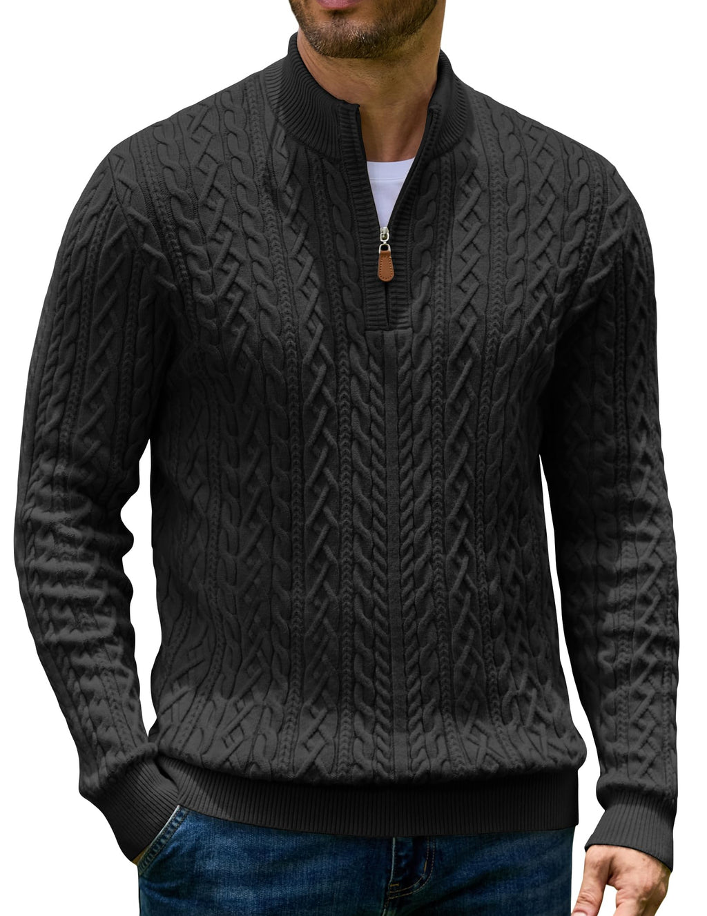 Quarter Zip Pullover Sweater