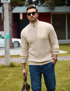Quarter Zip Pullover Sweater