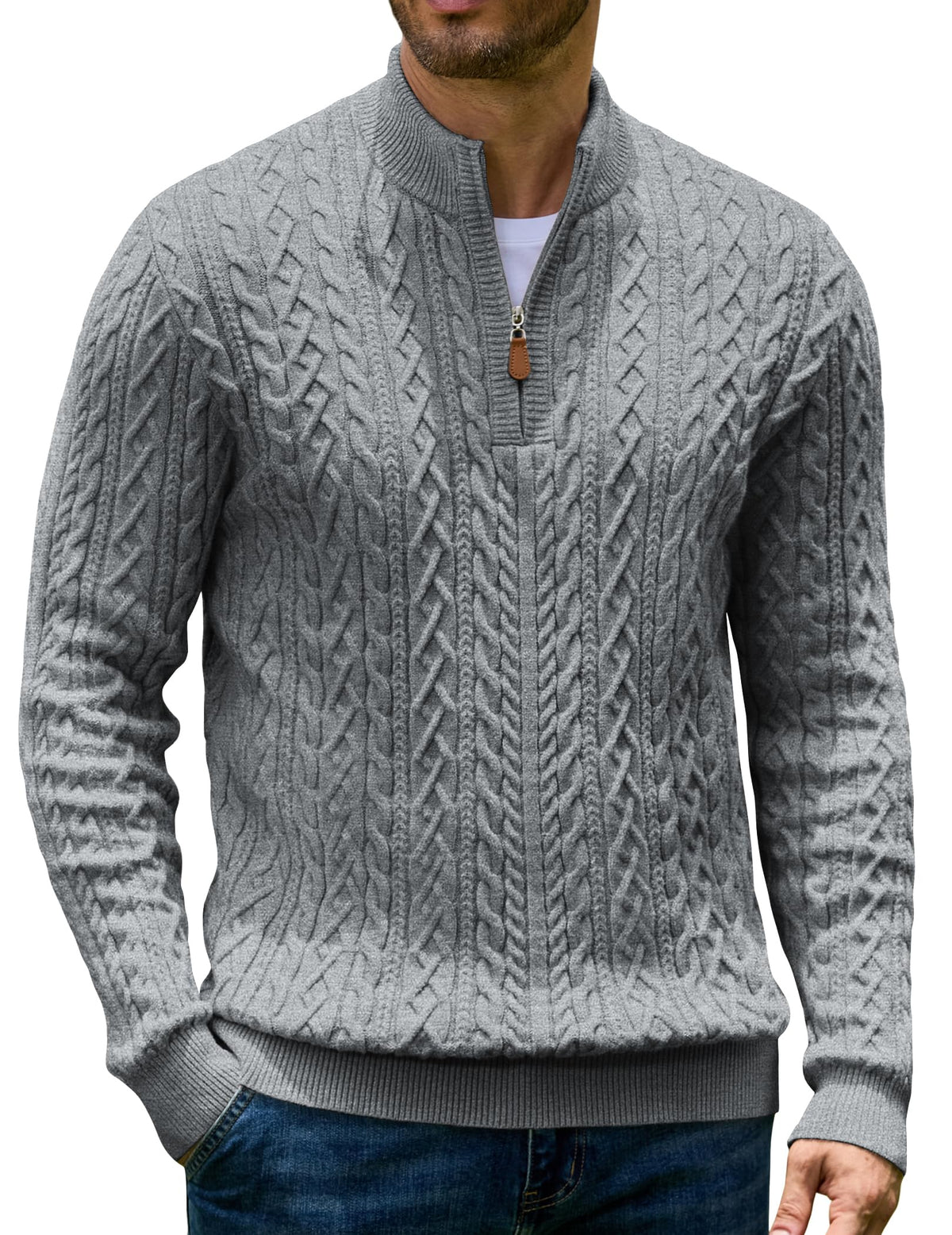 Quarter Zip Pullover Sweater