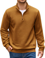 Quarter Zip Pullover Sweatshirts 1/4 Zip Long Sleeve Sweater