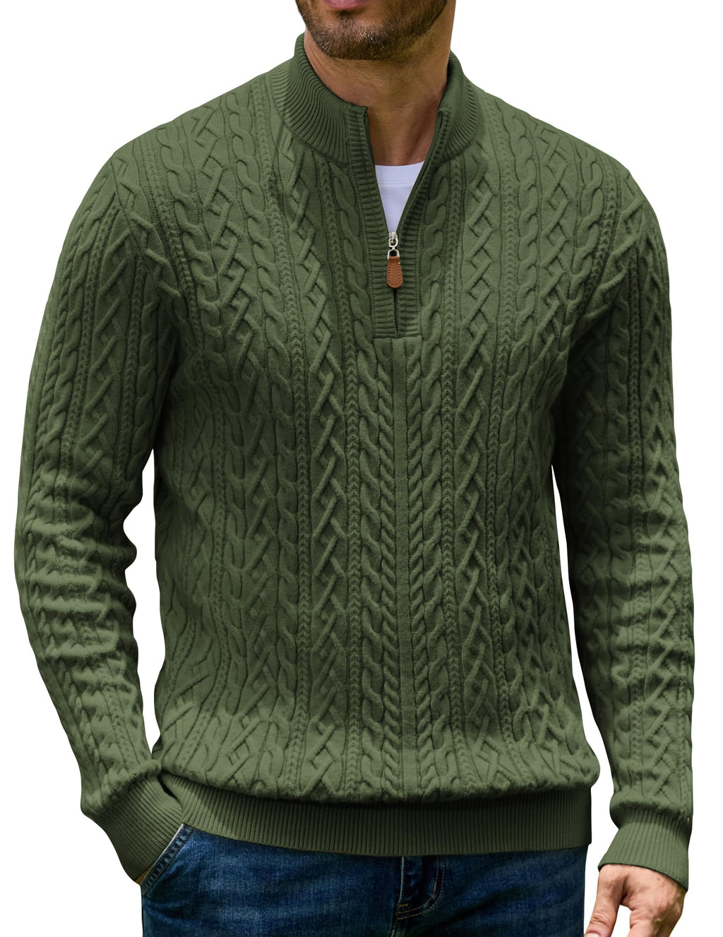 Quarter Zip Pullover Sweater