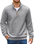 Quarter Zip Pullover Sweatshirts 1/4 Zip Long Sleeve Sweater