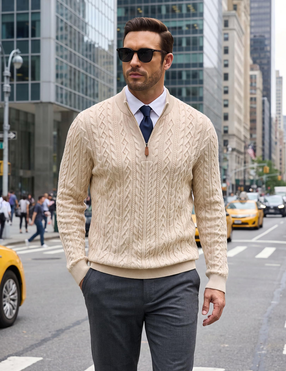 Quarter Zip Pullover Sweater