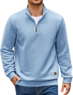 Quarter Zip Pullover Sweatshirts 1/4 Zip Long Sleeve Sweater