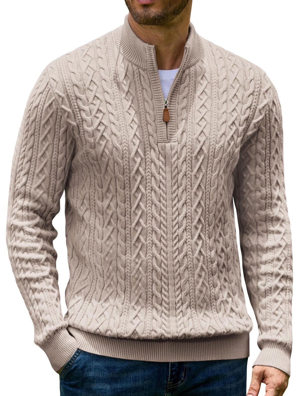 Quarter Zip Pullover Sweater