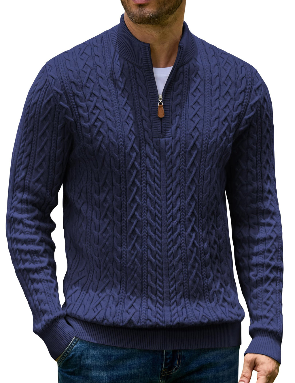 Quarter Zip Pullover Sweater