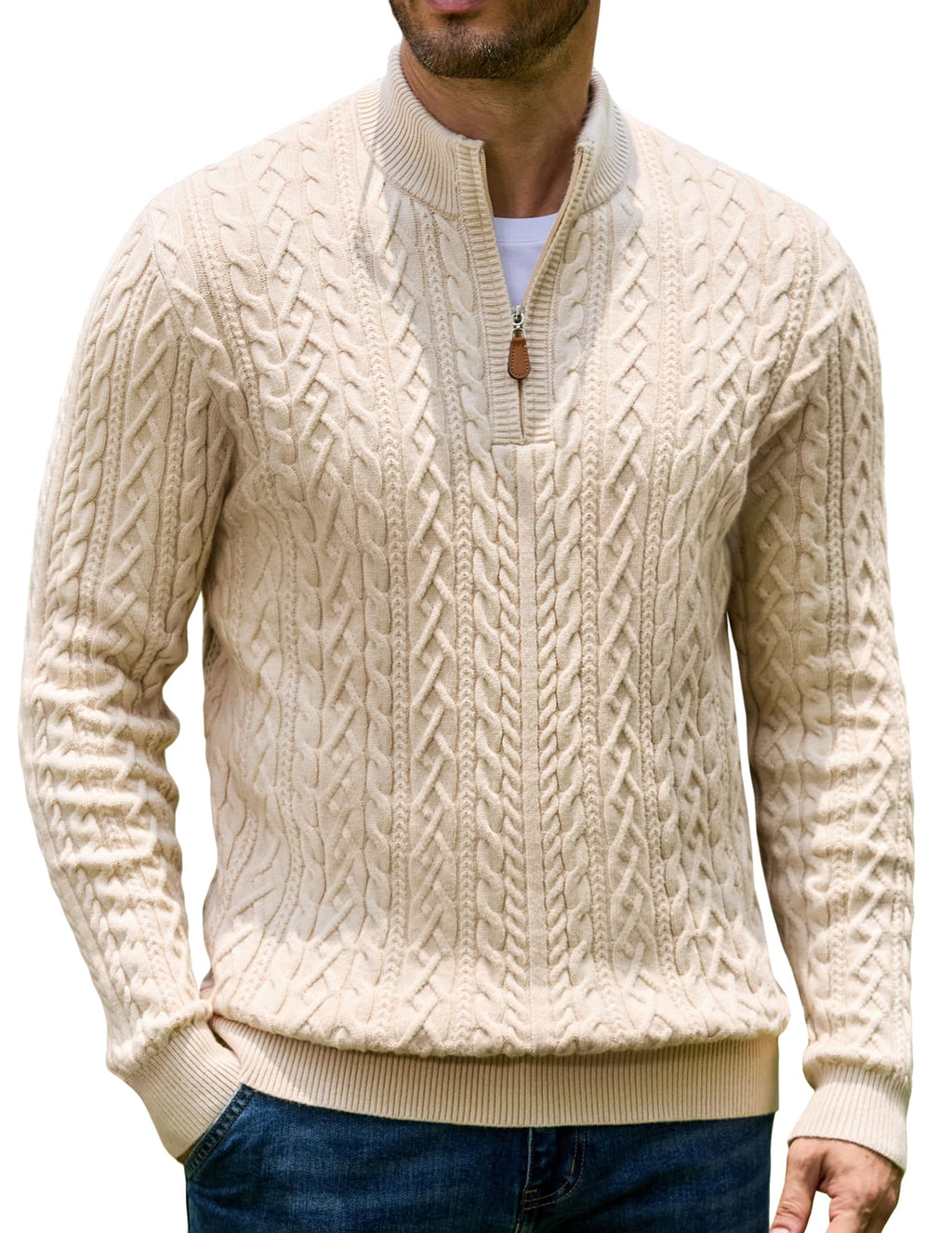 Quarter Zip Pullover Sweater