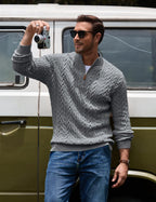Quarter Zip Pullover Sweater