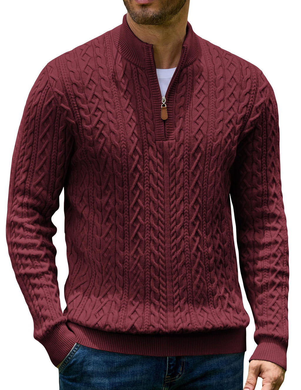 Quarter Zip Pullover Sweater