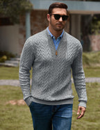 Quarter Zip Pullover Sweater