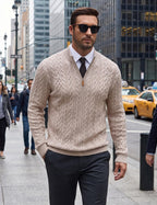 Quarter Zip Pullover Sweater