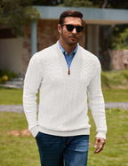 Quarter Zip Pullover Sweater