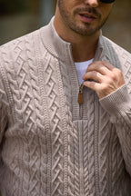 Quarter Zip Pullover Sweater