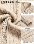 Quarter Zip Pullover Sweater