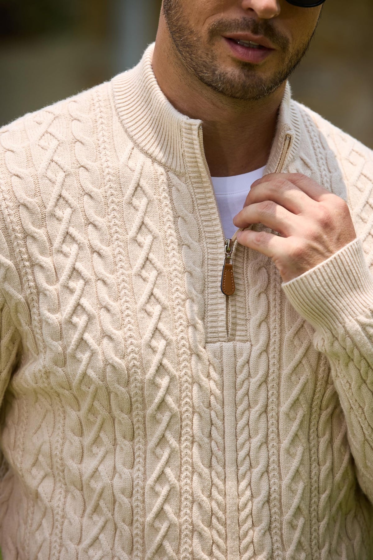 Quarter Zip Pullover Sweater