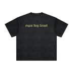 Camiseta de peso pesado con lavado vintage