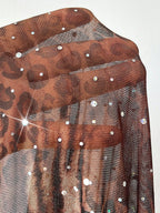 Leopard Print Shimmer Mini Dress