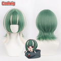 Coolwig Synthetic Hair Guita Hebby Fantasia Cosplay Wigs Gachiakuta Guita Hebby Fantasia Green Mixed Blonde Wig Heat Resistant