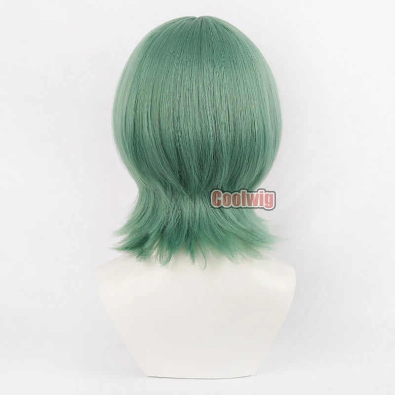 Coolwig Synthetic Hair Guita Hebby Fantasia Cosplay Wigs Gachiakuta Guita Hebby Fantasia Green Mixed Blonde Wig Heat Resistant