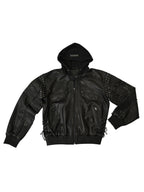Chaqueta bomber de cuero