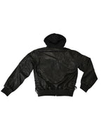 Chaqueta bomber de cuero