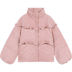 Bow embroidery down jacket