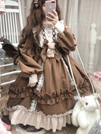 Kawaii Bow Bear Lace Dress