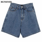 High Waist Straight Jean Short