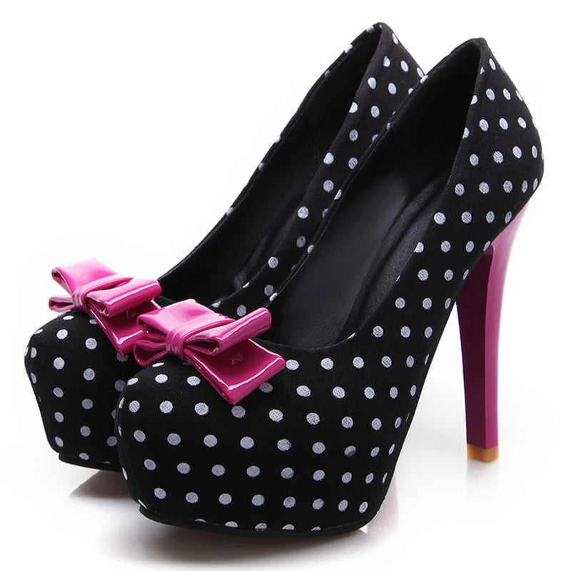 Bow Stiletto Pumps