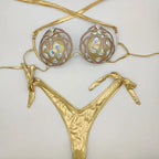 rhinestone diamond bikini