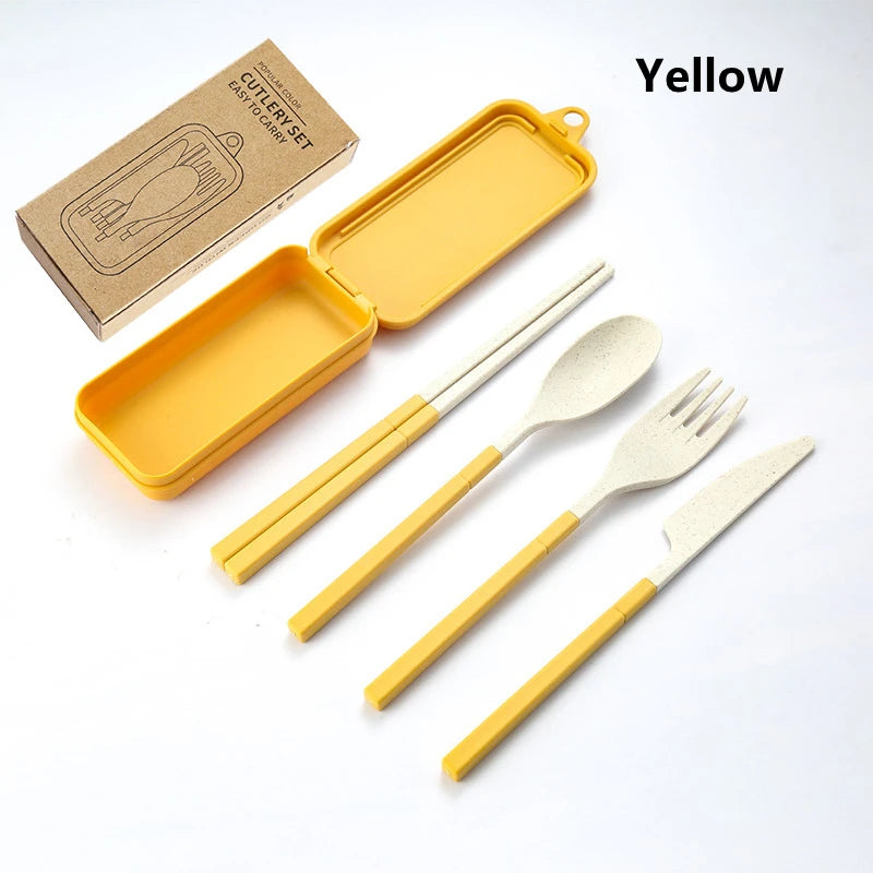 4pcs Portable Tableware Set