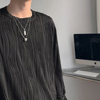 3D Folds Texture Tee