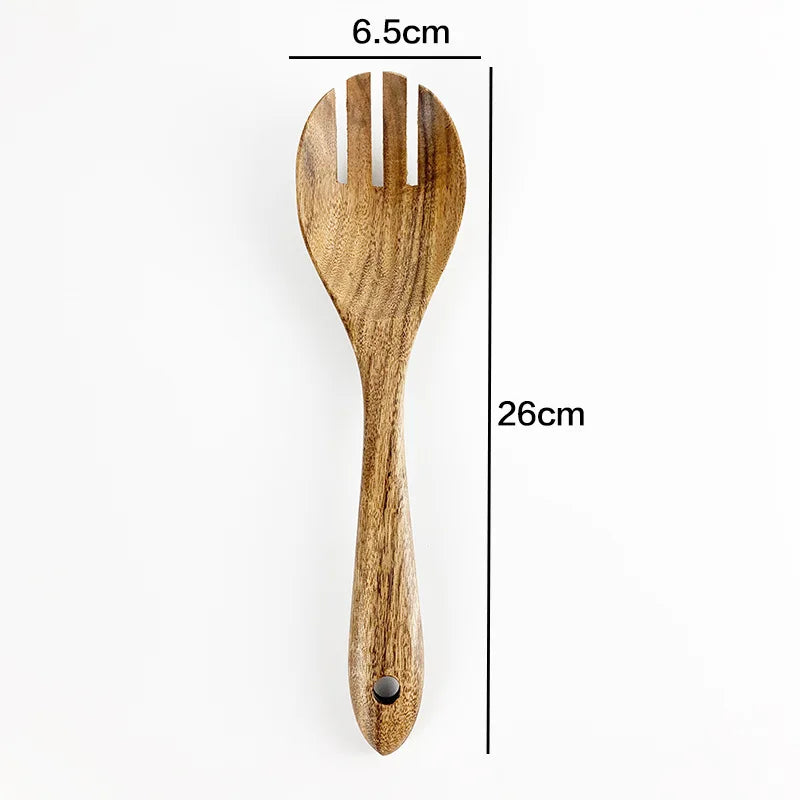 Teak Tableware Set