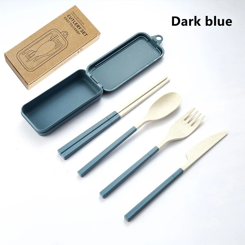 4pcs Portable Tableware Set