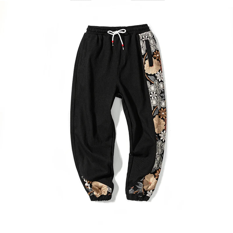 Embroidery Patchwork Harem Trousers