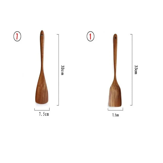 Teak Tableware Set