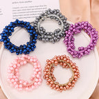 Elegant Pearl Hair Ties Beads