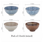 Set of 4pcs Ceramic Bowls