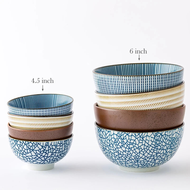 Set of 4pcs Ceramic Bowls