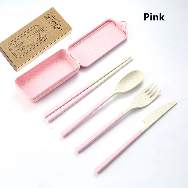 4pcs Portable Tableware Set