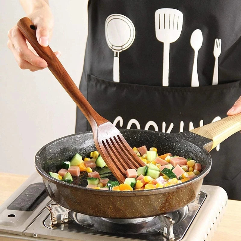 Teak Tableware Set