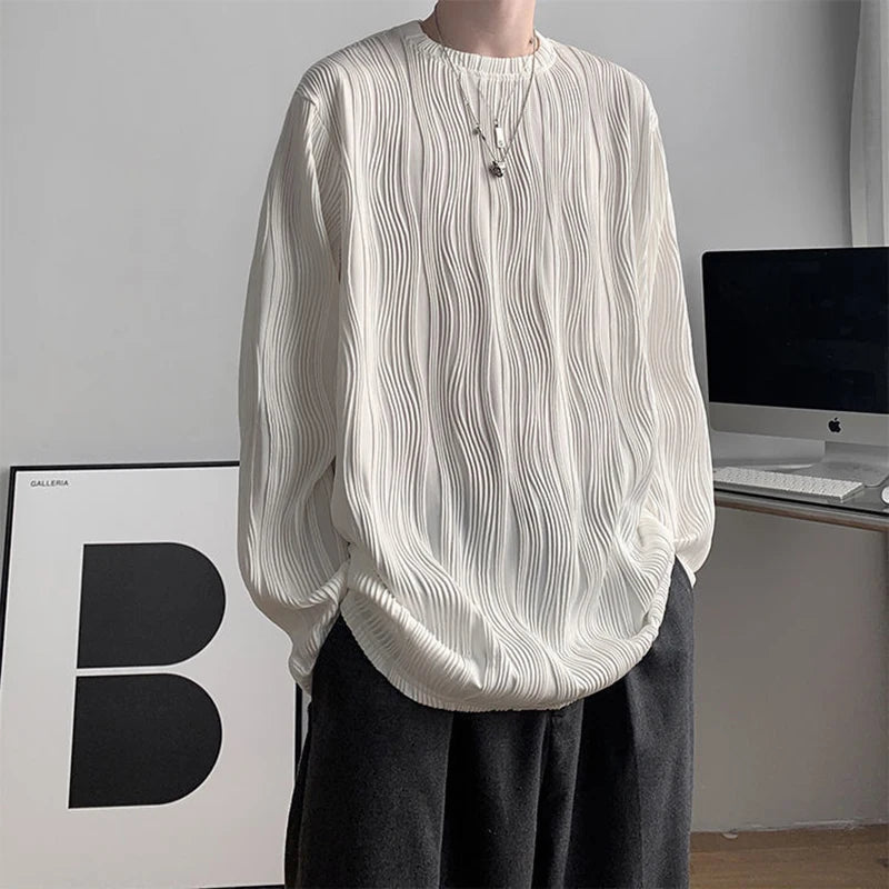 3D Folds Texture Tee