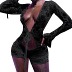 Mesh Sheer Hollow Out Romper