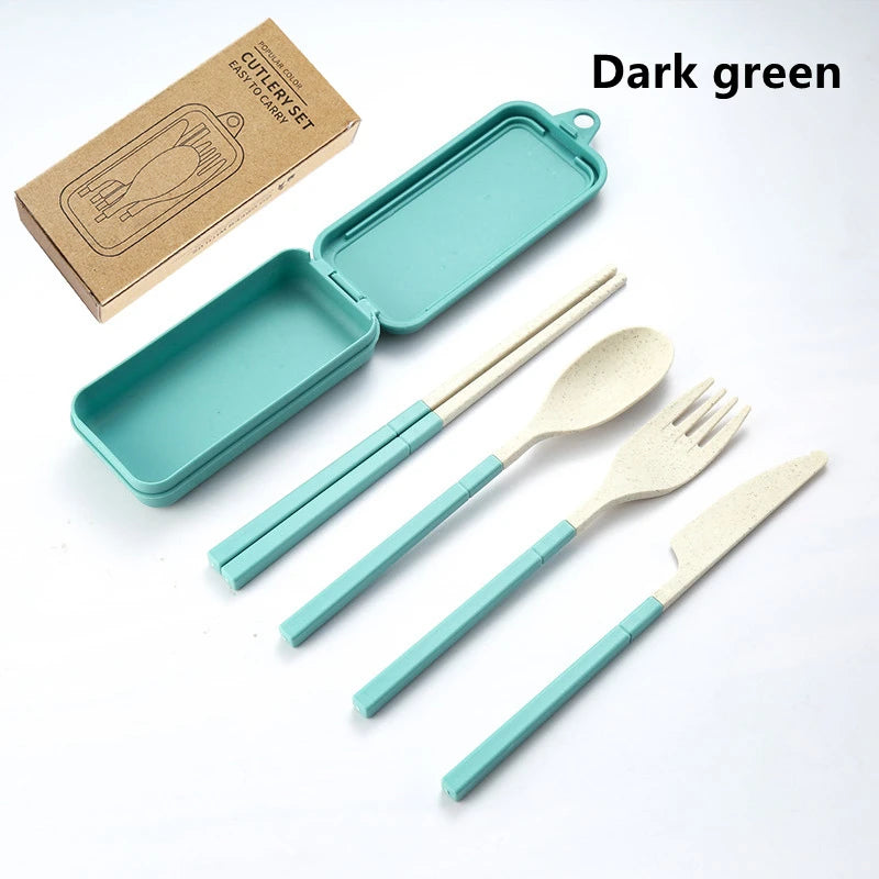 4pcs Portable Tableware Set