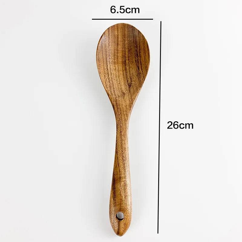 Teak Tableware Set